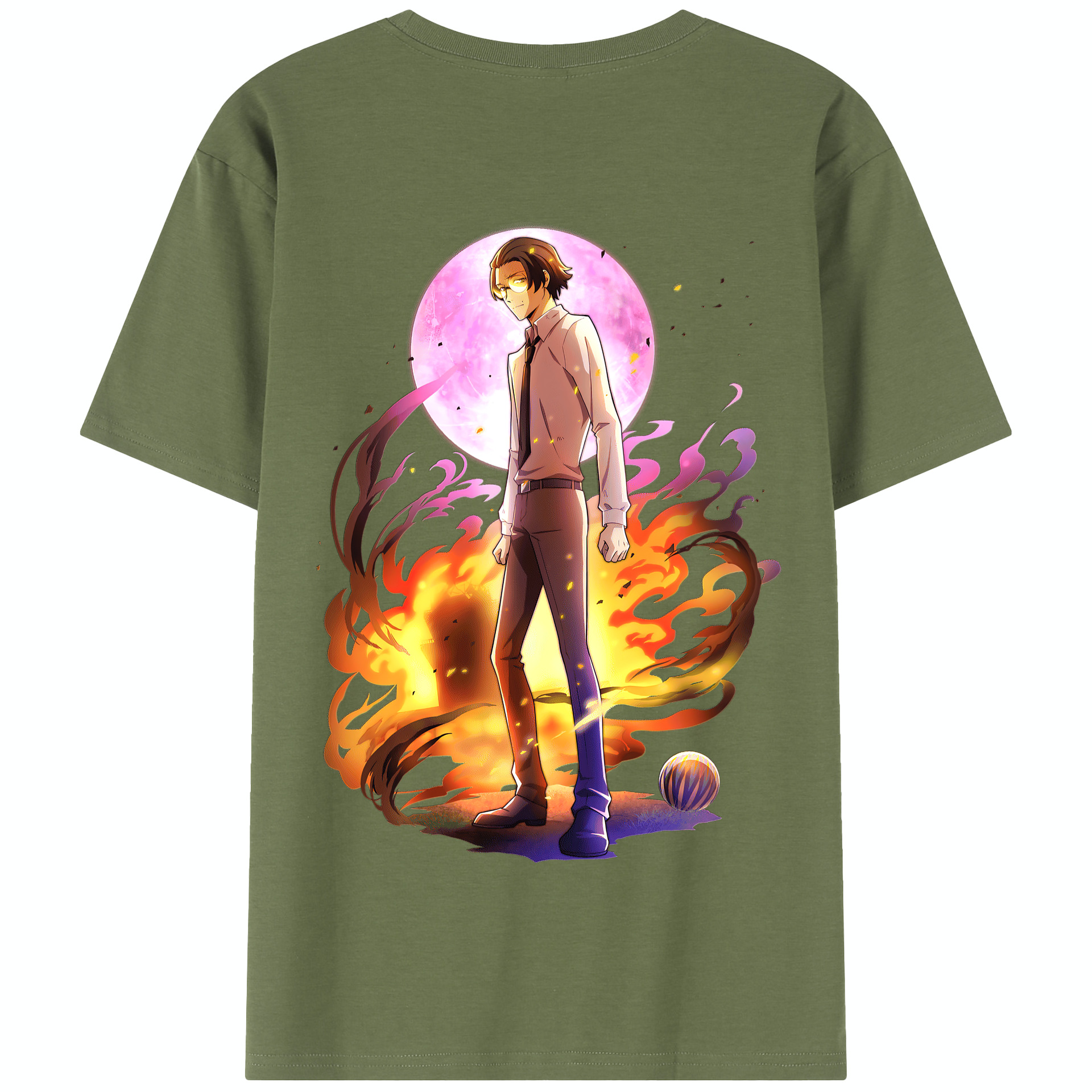 （画像用） 文豪ストレイドッグス Bungo Stray Dogs 綿100％半袖Tシャツ（背面プリント）